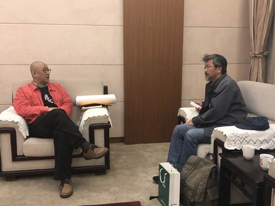 蓝博洲与建川博物馆馆长樊建川先生亲切交流 蓝博洲与建川博物馆馆长樊建川先生亲切交流