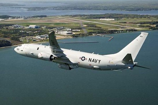 资料图:美国海军的P-8A“海神”海上巡逻机