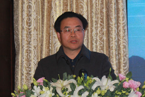 四川省台办副主任张军在推介会上致辞。