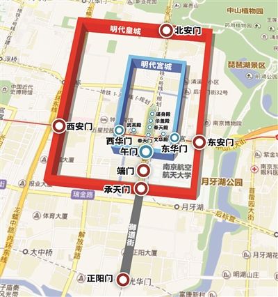 明故宫消失的三大殿将“重现”原址处设展示标牌 明故宫消失的三大殿将“重现”原址处设展示标牌